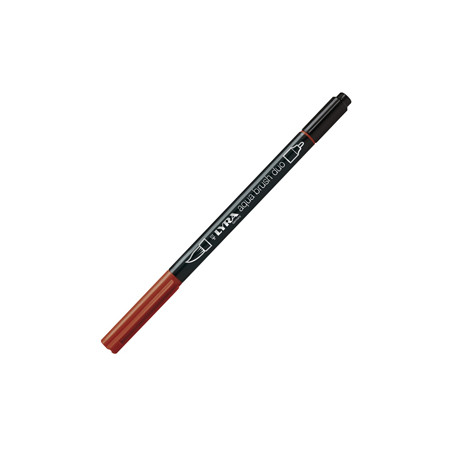 Pennarello a 2 punte AQUA BRUSH DUO rosso indiano LYRA L6520092