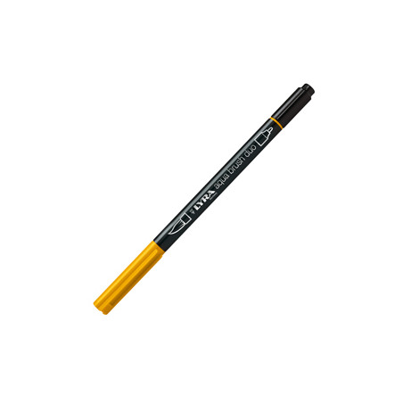 Pennarello a 2 punte AQUA BRUSH DUO giallo cromo scuro LYRA L6520009