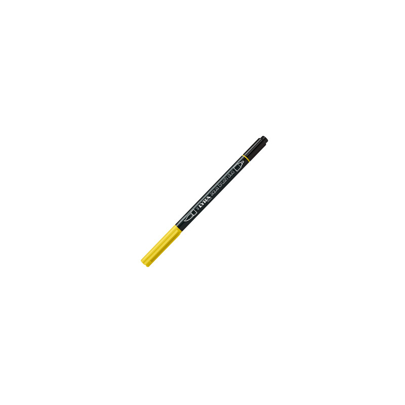 Pennarello a 2 punte AQUA BRUSH DUO giallo cromo chiaro LYRA L6520006