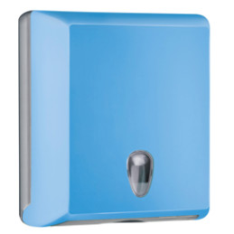 Dispenser asciugamani piegati C/Z azzurro Soft Touch