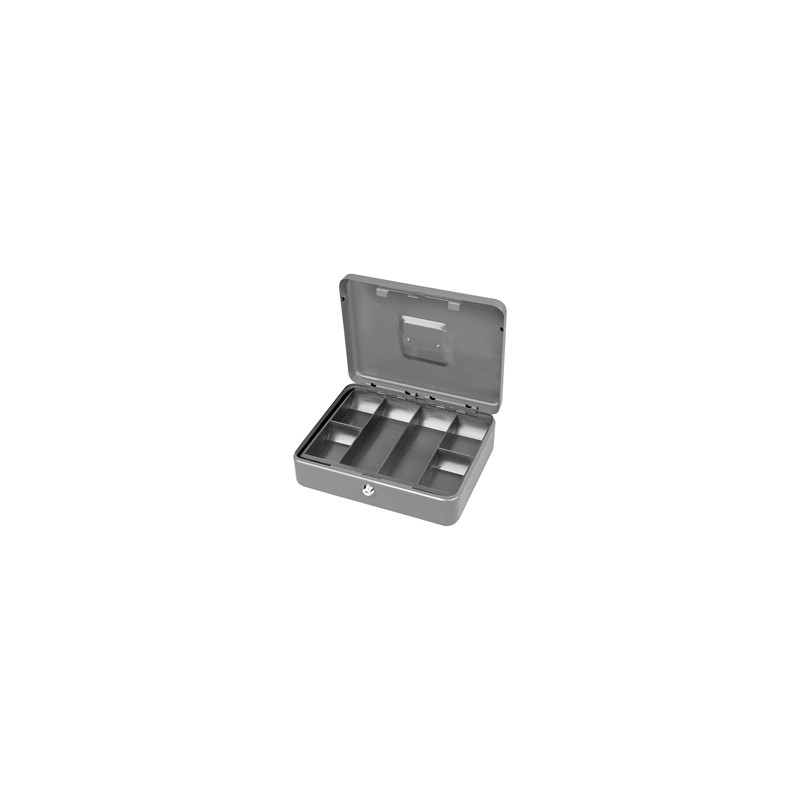 CASSETTA PORTAVALORI SECUR 25X18X9CM GRIGIO CHIARO