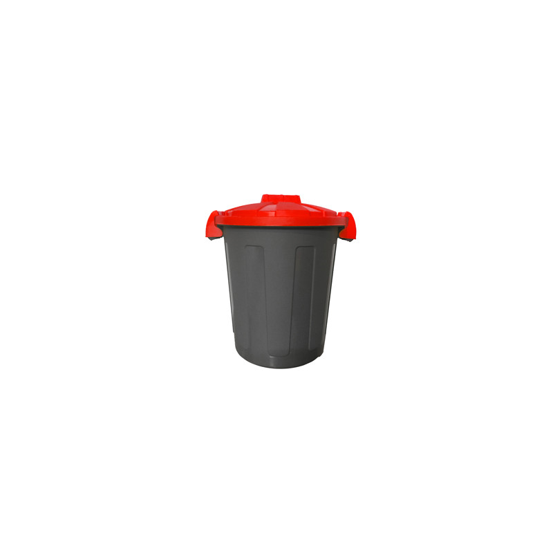 Contenitore portarifiuti Dusty 25Lt c/coperchio rosso