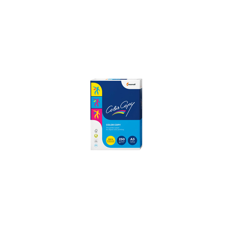 CARTA BIANCA COLOR COPY A3 297x420mm 250gr 125fg MONDI