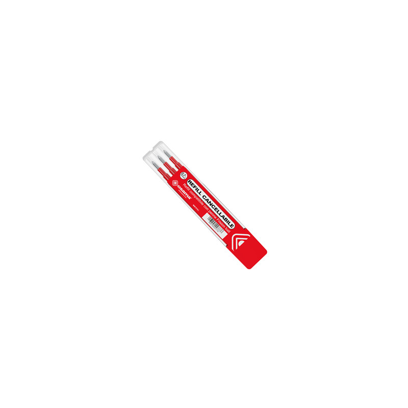 Set 3 refill inchiostro gel RiSCRIVI cancellabile 0,7mm rosso OSAMA