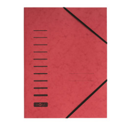 Cartellina rossa con elas  in cartoncino A4 PAGNA