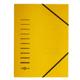Cartellina giallo con elas  in cartoncino A4 PAGNA