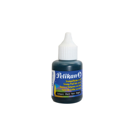 INCHIOSTRO NERO X TIMBRI METALLO C/OLIO 30ML PELIKAN