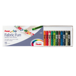 ASTUCCIO 15 PASTELLI PER TESSUTO FABRIC Fun PENTEL