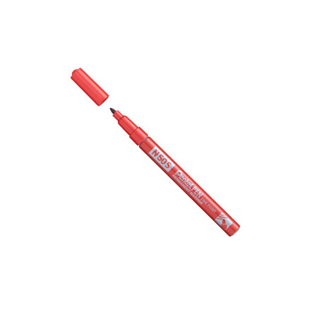 Marcatore N50 slim rosso punta tonda 3,18mm Pentel