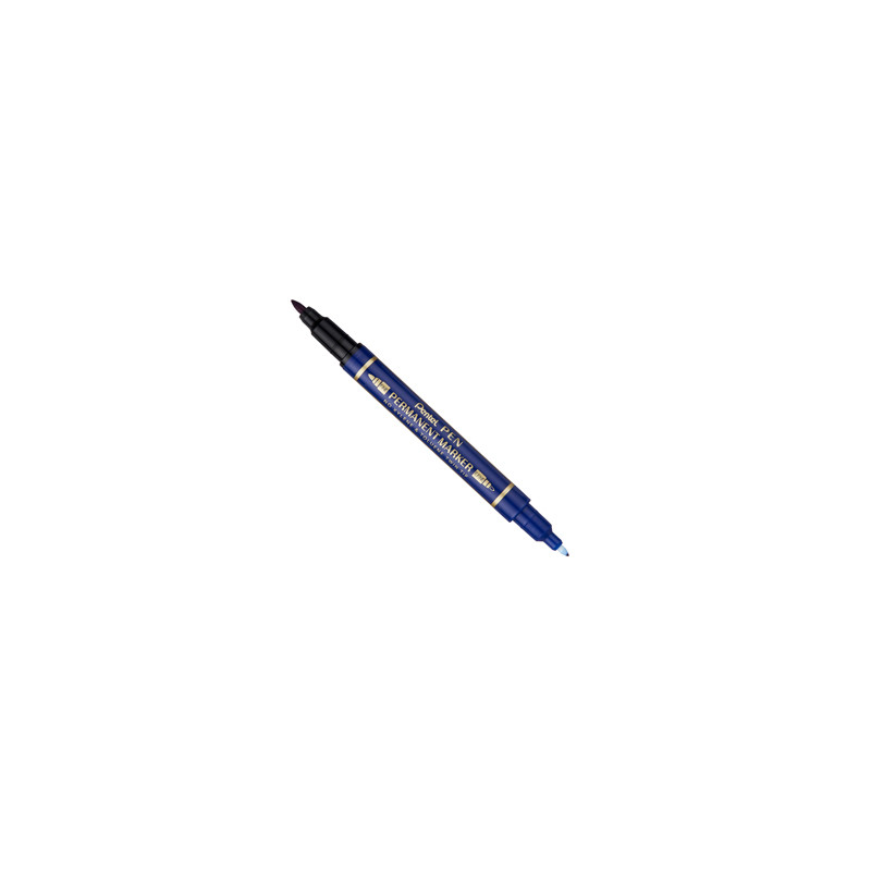 Marcatore permanente Twin Tip doppia punta F/EF blu Pentel