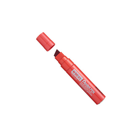 Marcatore N50 extra large rosso punta a scalpello 8-15,4mm Pentel