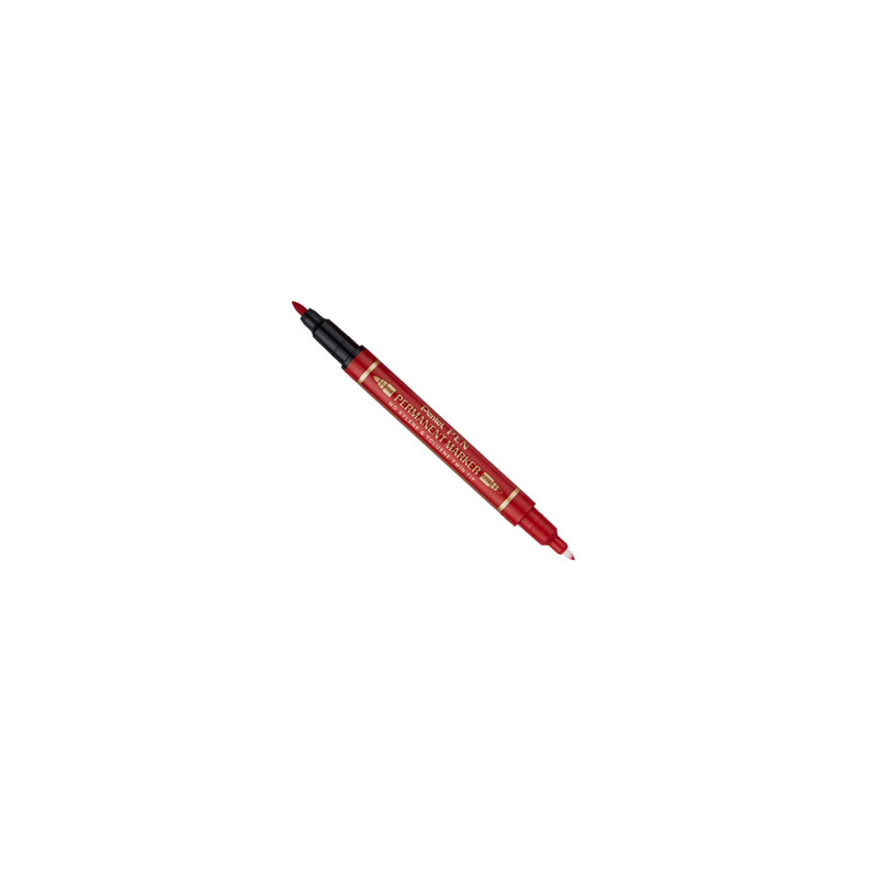 Marcatore permanente Twin Tip doppia punta F/EF rosso Pentel