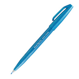 Sign Pen Brush azzurro Pentel