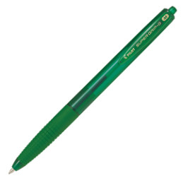 Penna a scatto SUPERGRIP G punta 1,00mm verde PILOT