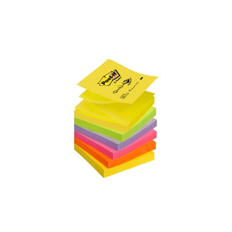 BLOC. Post-it® Super Sticky Z-Notes 76x76mm 100fg R330-NR NEON