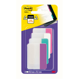 BLISTER 24 Post-it® INDEX STRONG 686-PWAV 50,8X38MM X ARCHIVIO