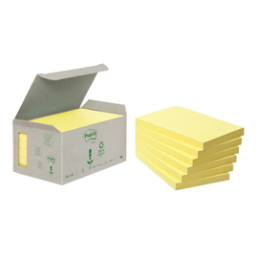 BLOC. 100foglietti Post-it® Notes Green 76x127mm 655-1B GIALLO