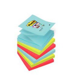 BLOC. 90foglietti Post-it® Super Sticky Z-Notes 76x76mm R330-6SS-MIA MIAMI