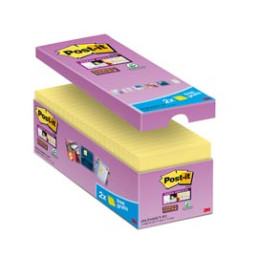VALUE PACK 14+2 BLOC. 90fg Post-it® Super Sticky Giallo Canary™ 76x76mm