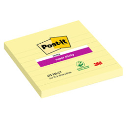 BLOC. 70fg Post-it® Giallo Canary™ 101x101mm A RIGHE f.to XL 675-SS3CY-EU