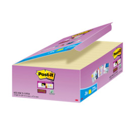 VALUE PACK 21+3 BLOC. 90fg Post-it® Super Sticky Giallo Canary™ 47.6x47.6mm
