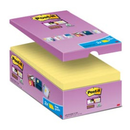 VALUE PACK 14+2 BLOC. 90fg Post-it® Super Sticky Giallo Canary™ 76x127mm
