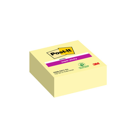 CUBO 270 foglietti Post-it® Super Sticky Giallo Canary™ 76x76mm 2028-SSCY-EU