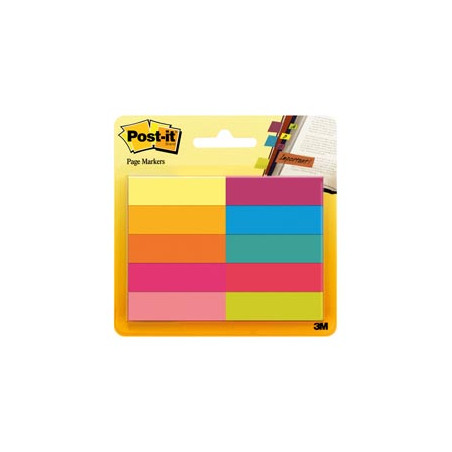 SEGNAPAGINA Post-it® 670-10AB-EU 500FG in 10COLORI INDEX 12,7x44mm in CARTA