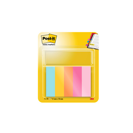 SEGNAPAGINA Post-it® 670-5JA-EU 250FG in 5COLORI INDEX 12,7x44mm in CARTA