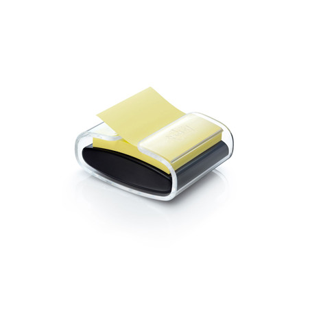 DISPENSER PRO nero +1 Post-it® Super Sticky Z-Notes Giallo Canary™ 76x76mm