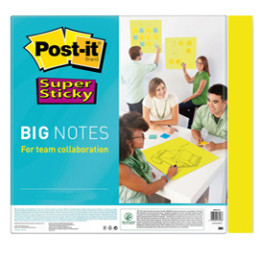 BLOC. 30 fogli Post-it® Super Sticky 279x279mm Big Notes Giallo BN11-EU