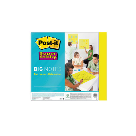 BLOC. 30 fogli Post-it® Super Sticky 279x279mm Big Notes Giallo BN11-EU