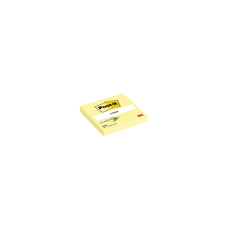 BLOC. 100fg Post-it® Z-Notes R330 Giallo Canary™ 76x76mm