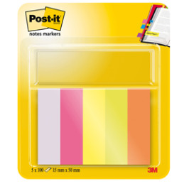 SEGNAPAGINA Post-it® 670-5 (500FG) 5COLORI INDEX 15X50MM IN CARTA