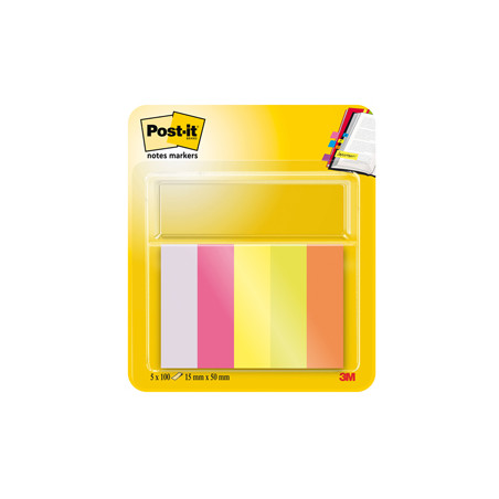 SEGNAPAGINA Post-it® 670-5 (500FG) 5COLORI INDEX 15X50MM IN CARTA