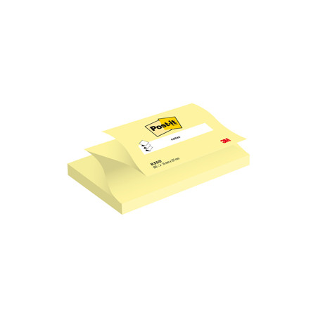 BLOC. 100fg Post-it® Super Sticky Z-Notes R350 Giallo Canary™ 76x127mm