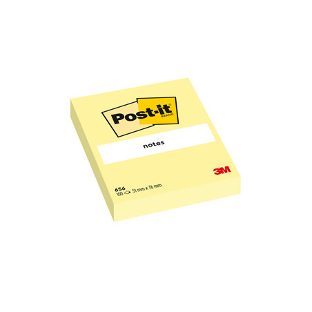 BLOC. 100fg Post-it® Giallo Canary™ 76x51mm 656