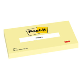 BLOC. 100fg Post-it® Giallo Canary™ 76x102mm 657