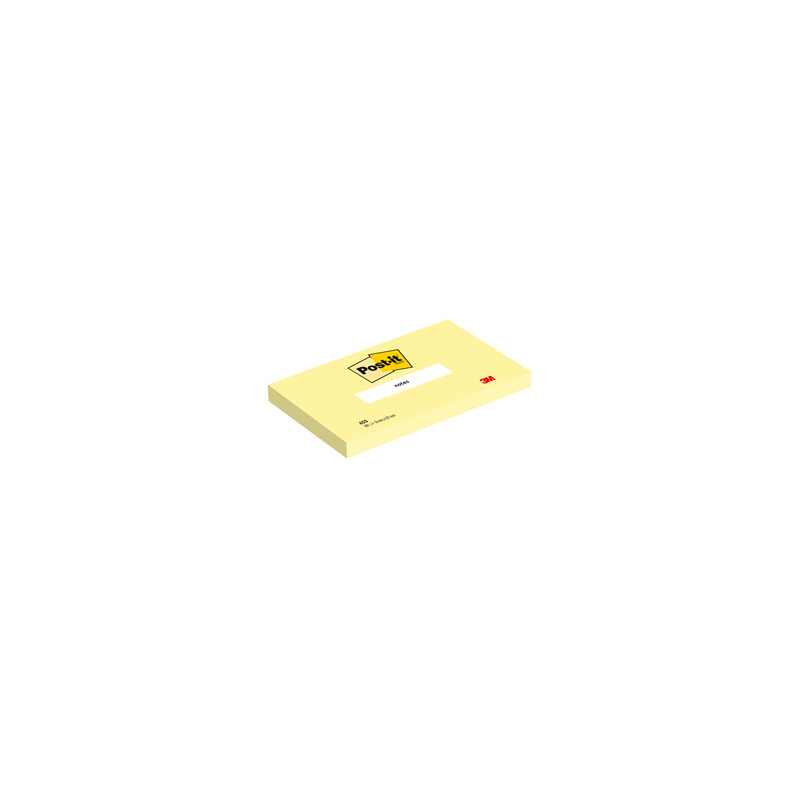 BLOC. 100fg Post-it® Giallo Canary™ 76x127mm 655