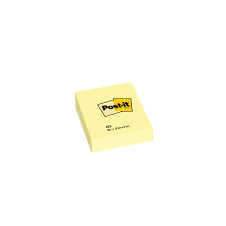 BLOC. 100fg Post-it® Giallo Canary™ 38x51mm 653