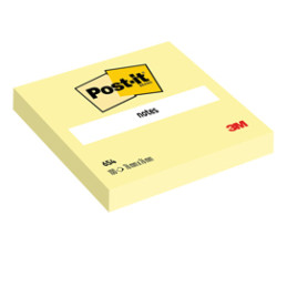 BLOC. 100fg Post-it® Giallo Canary™ 76x76mm 654