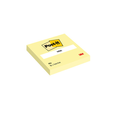 BLOC. 100fg Post-it® Giallo Canary™ 76x76mm 654