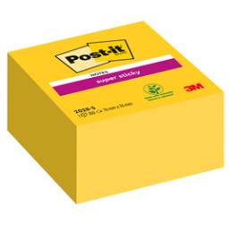 BLOC. 350foglietti Post-it® Super Sticky 2028-S 76x76mm GIALLO ORO