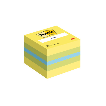 BLOC. MINICUBO 400foglietti Post-it® 51x51mm 2051-L GIALLO NEON