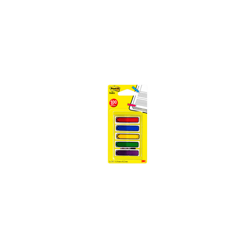 MINISET 100 Post-it® INDEX 684-4ARR1EU FORMATO FRECCIA