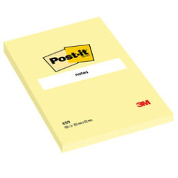BLOC. 100fg Post-it® Giallo Canary™ 102x152mm 659