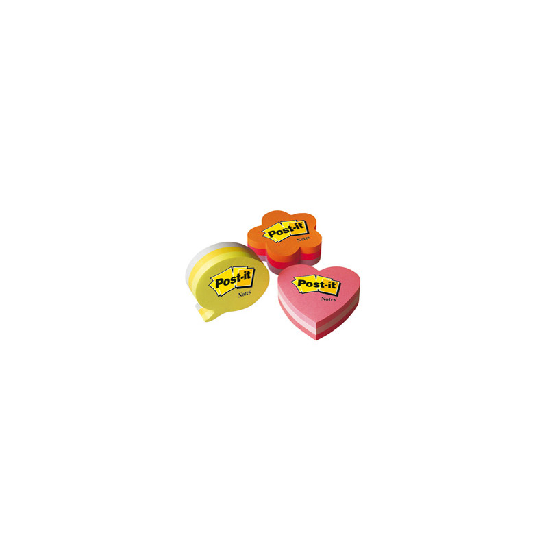 BLOC. CUORE 225 foglietti Post-it® 70x70mm 2007-H 72gr