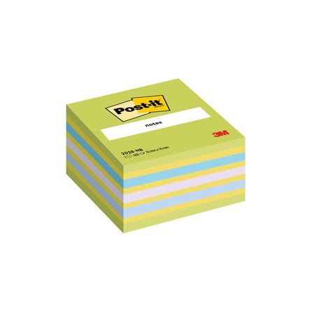 BLOC. CUBO 450foglietti Post-it® 76x76mm 2028-NB NEON BLU/VERDE