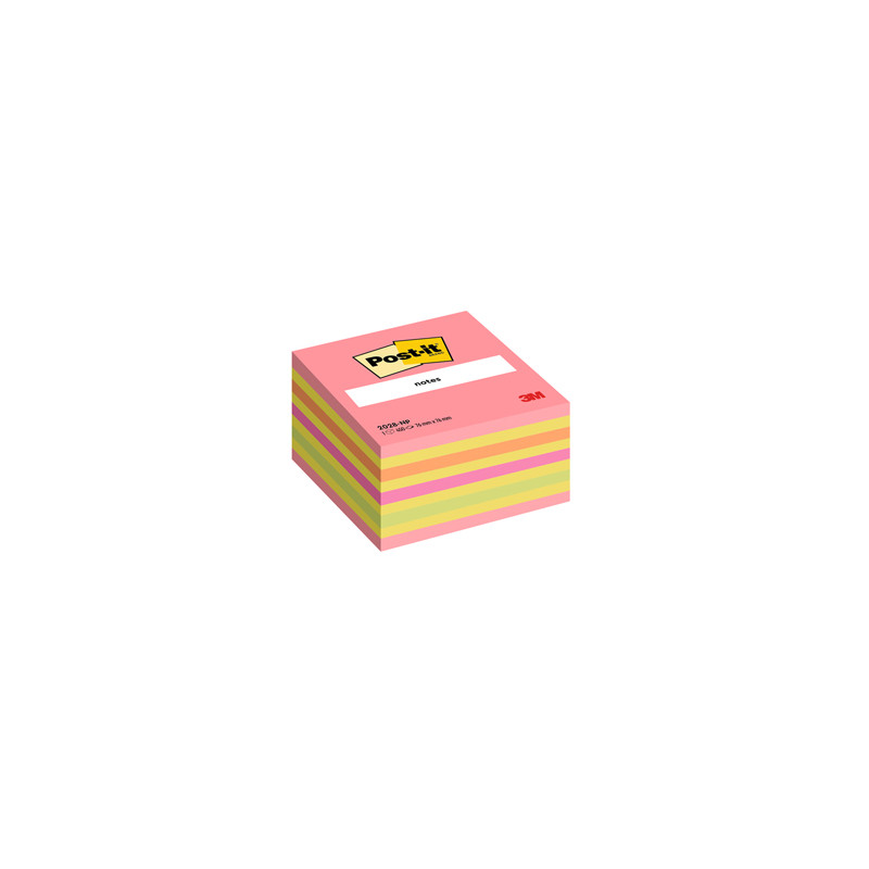 BLOC. CUBO 450foglietti Post-it® 76x76mm 2028-NP NEON ROSA