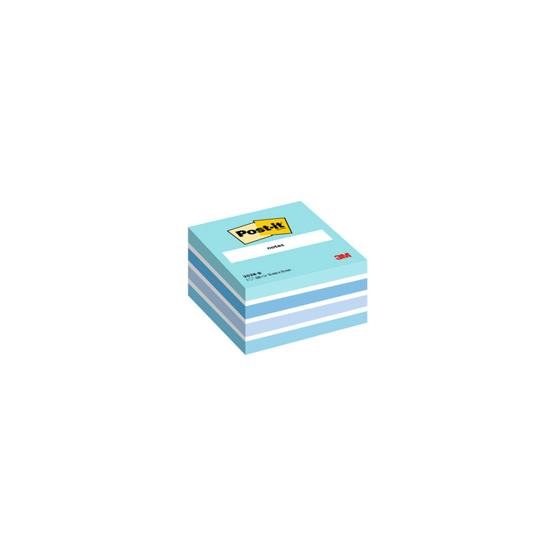 BLOC. CUBO 450foglietti Post-it® 76x76mm 2028-B PASTELLO BLU